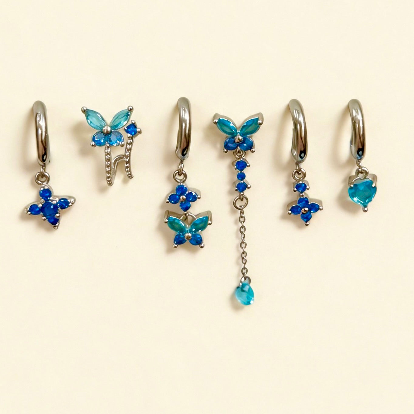 Orecchini set farfalle