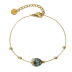 Bracciale pietra naturale - Cuore
