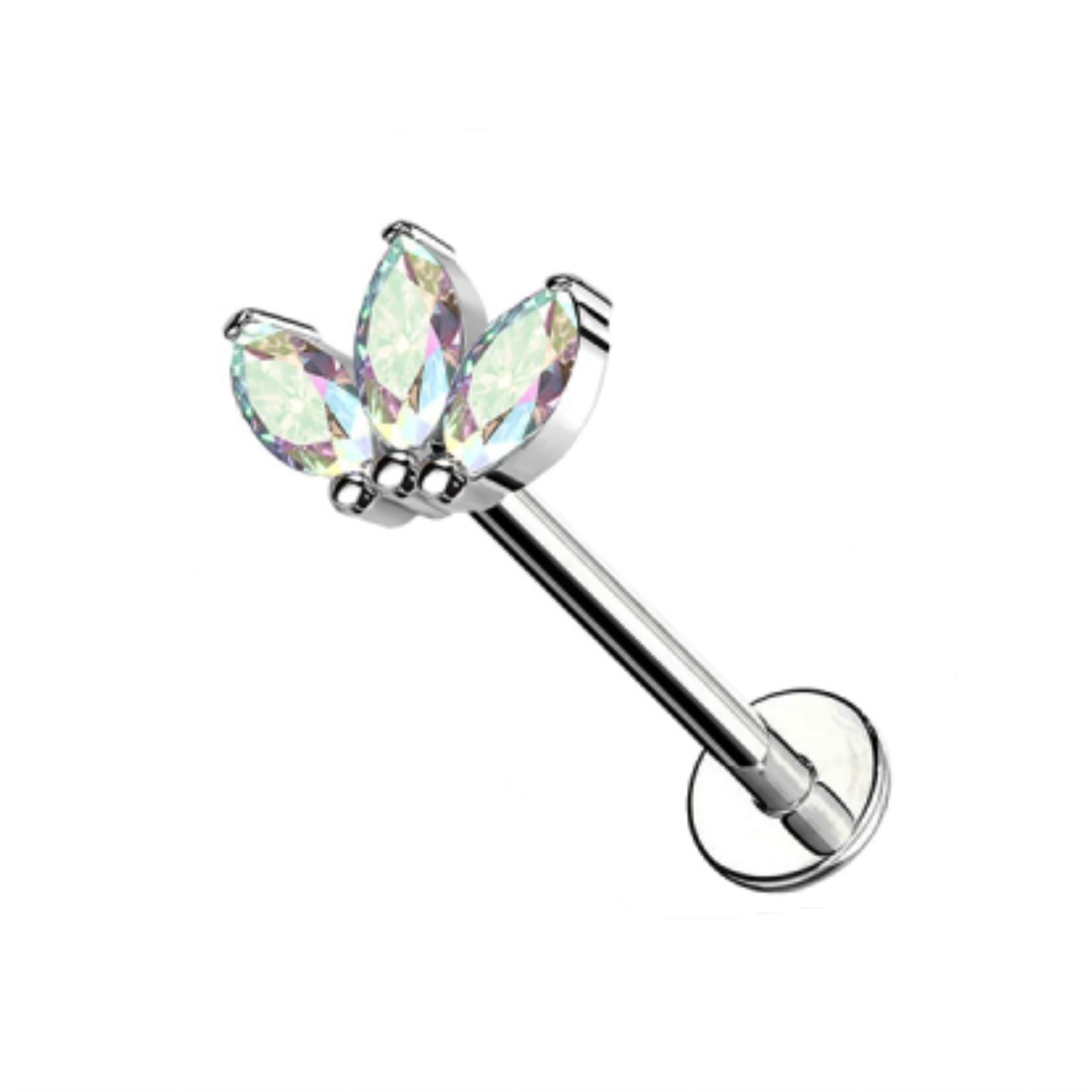 Piercing 3 petali di Loto