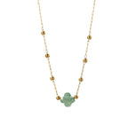Collana pietra naturale - Quadrifoglio