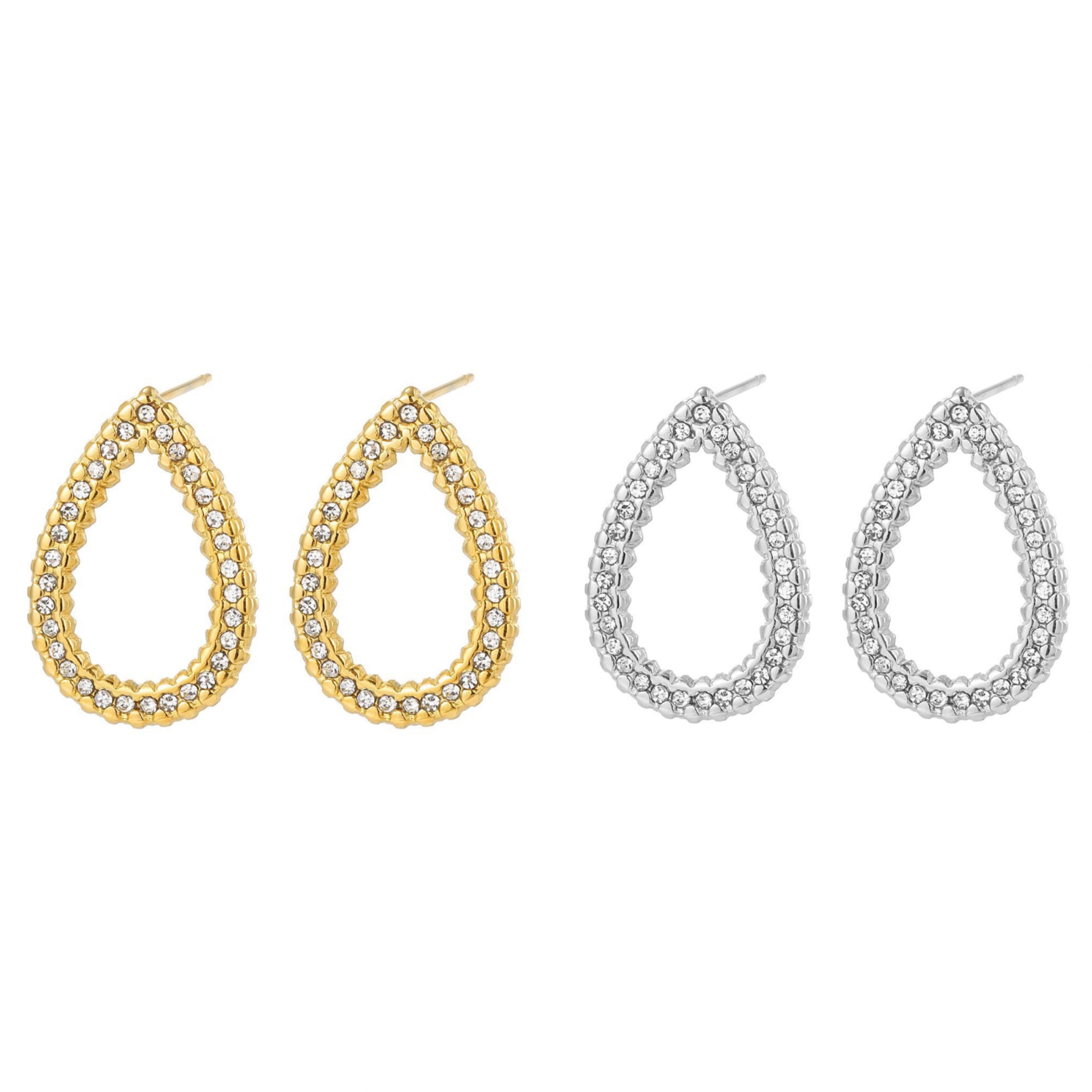 STOP&GO-Orecchini goccia linea luce