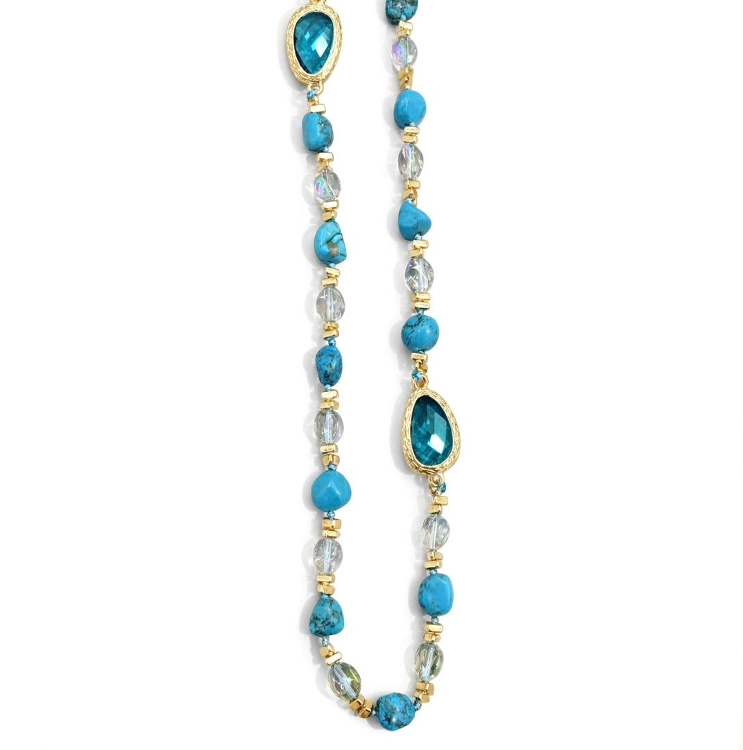 Collana Pietra Naturale (80+5)
