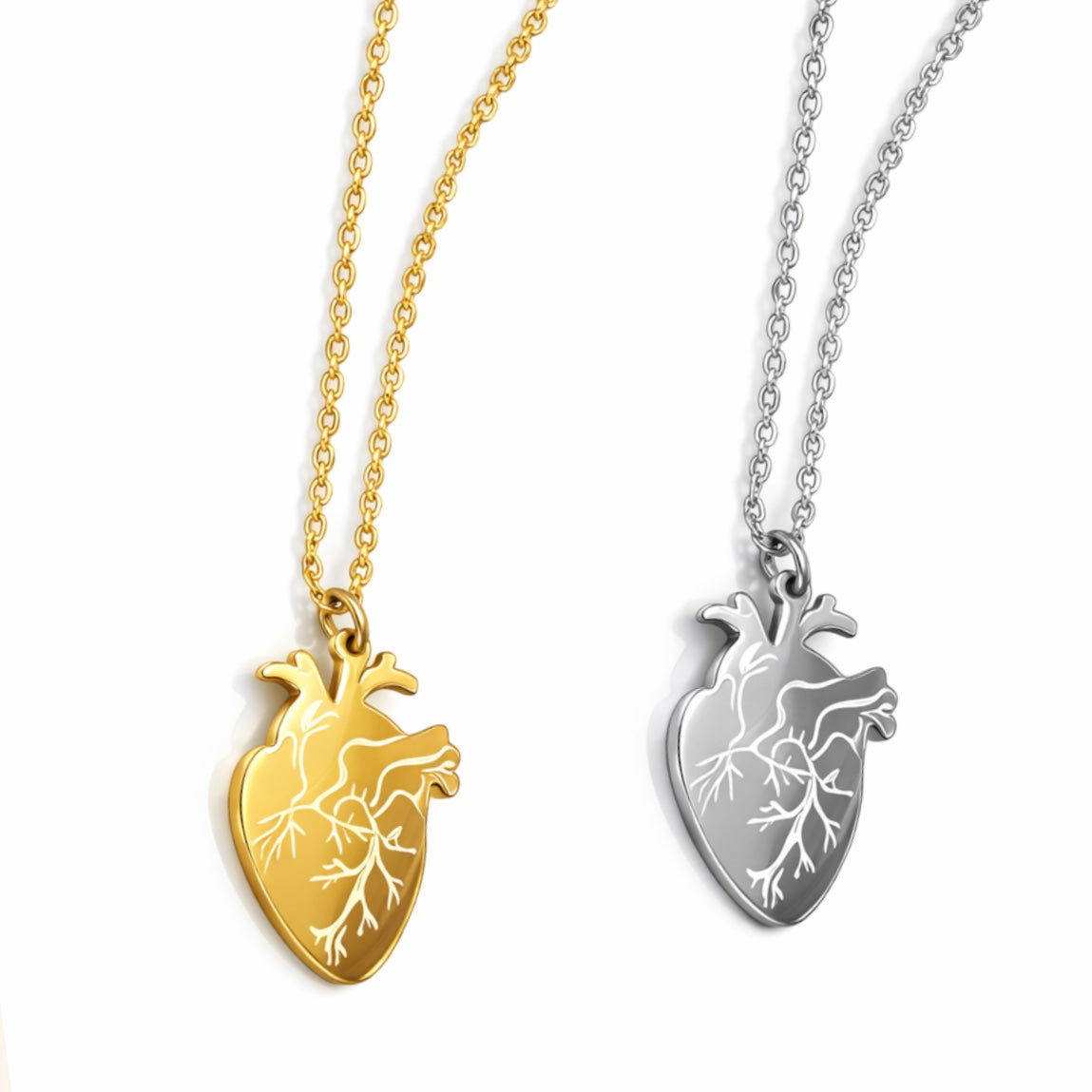 Collana Cuore Anatomico Personalizzabile