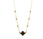 Collana pietra naturale - Quadrifoglio