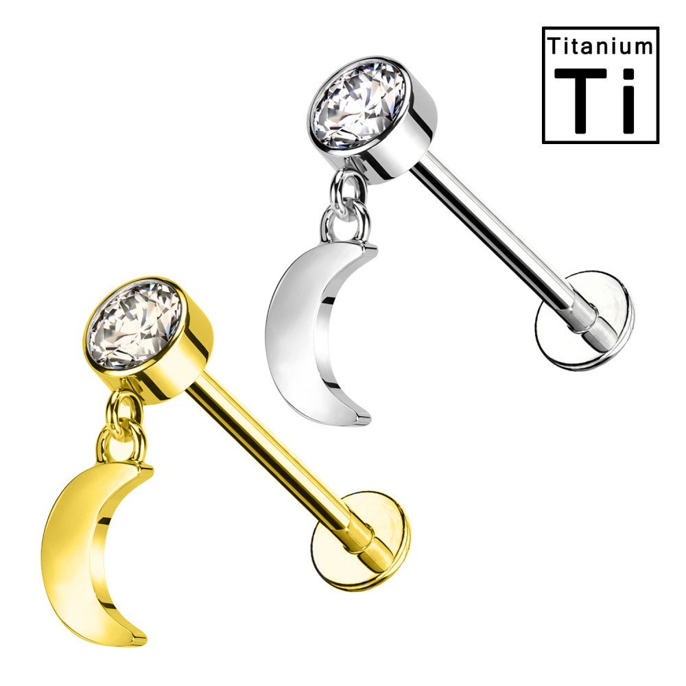 Piercing Luna e Zirconi Titanio