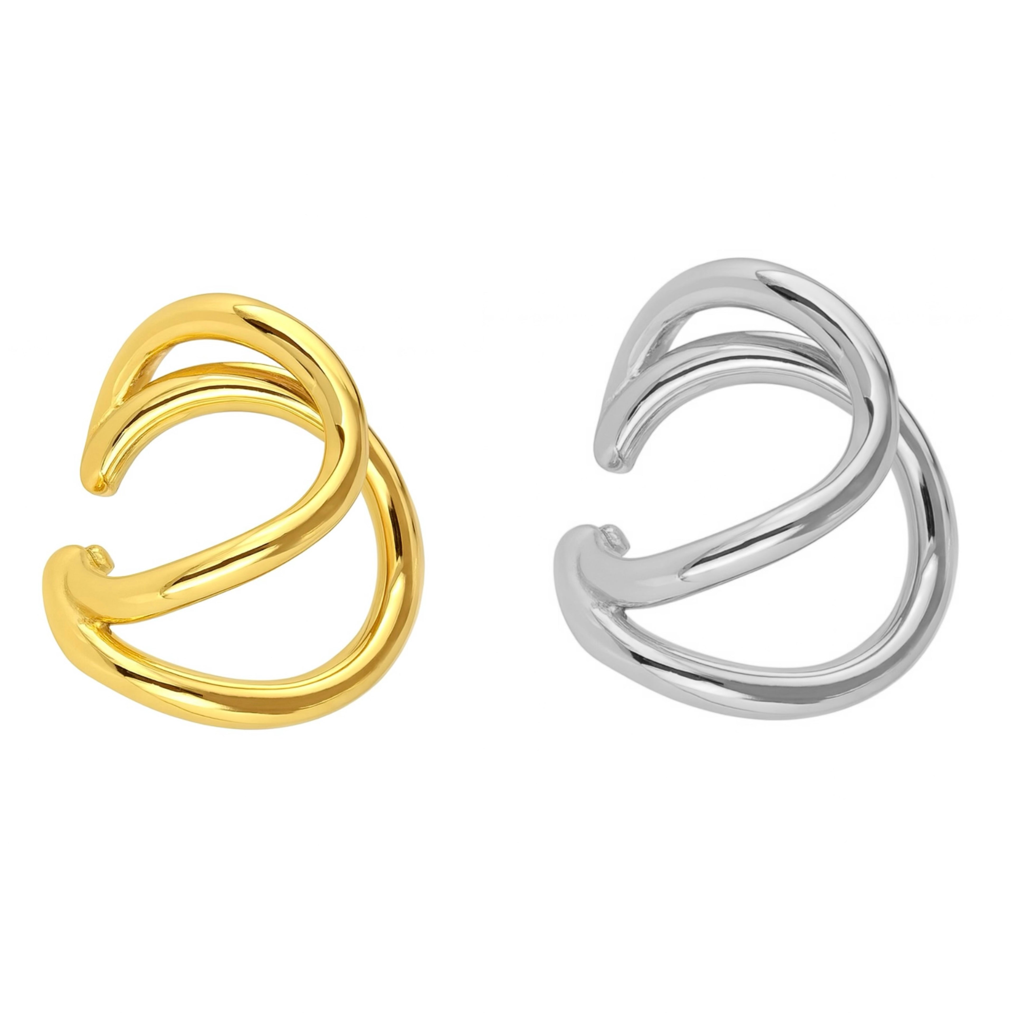 Ear Cuff Doppia Linea Curve