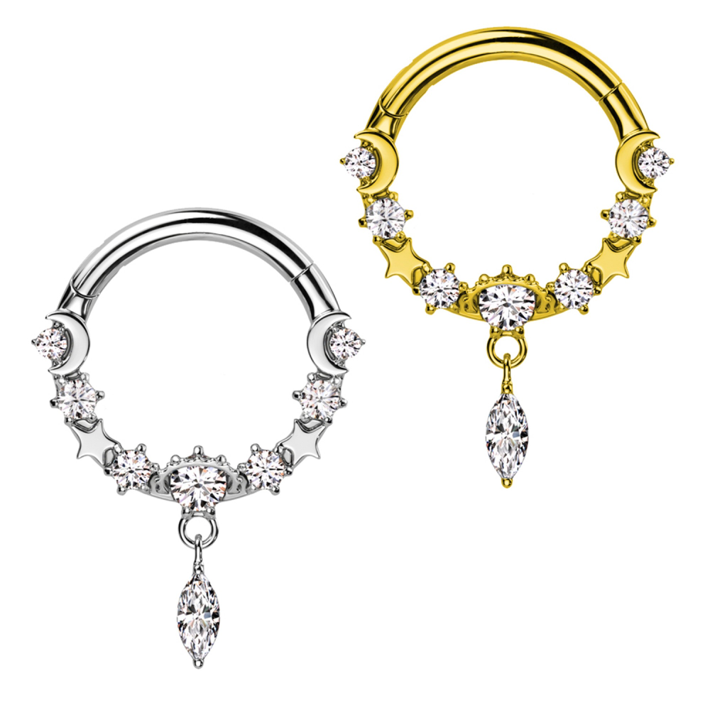 Piercing Cerchio Clicker goccia pendente