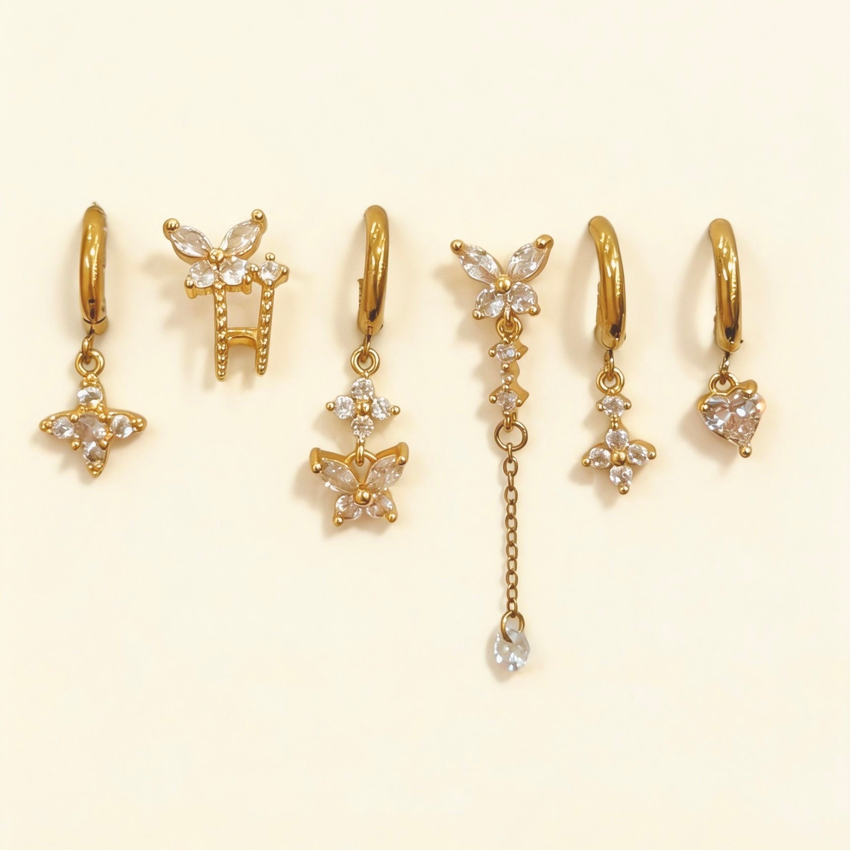 Orecchini set farfalle