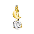 Piercing Ombelico Luna e Zircone