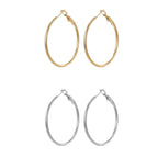 Orecchini Cerchio Linea fine