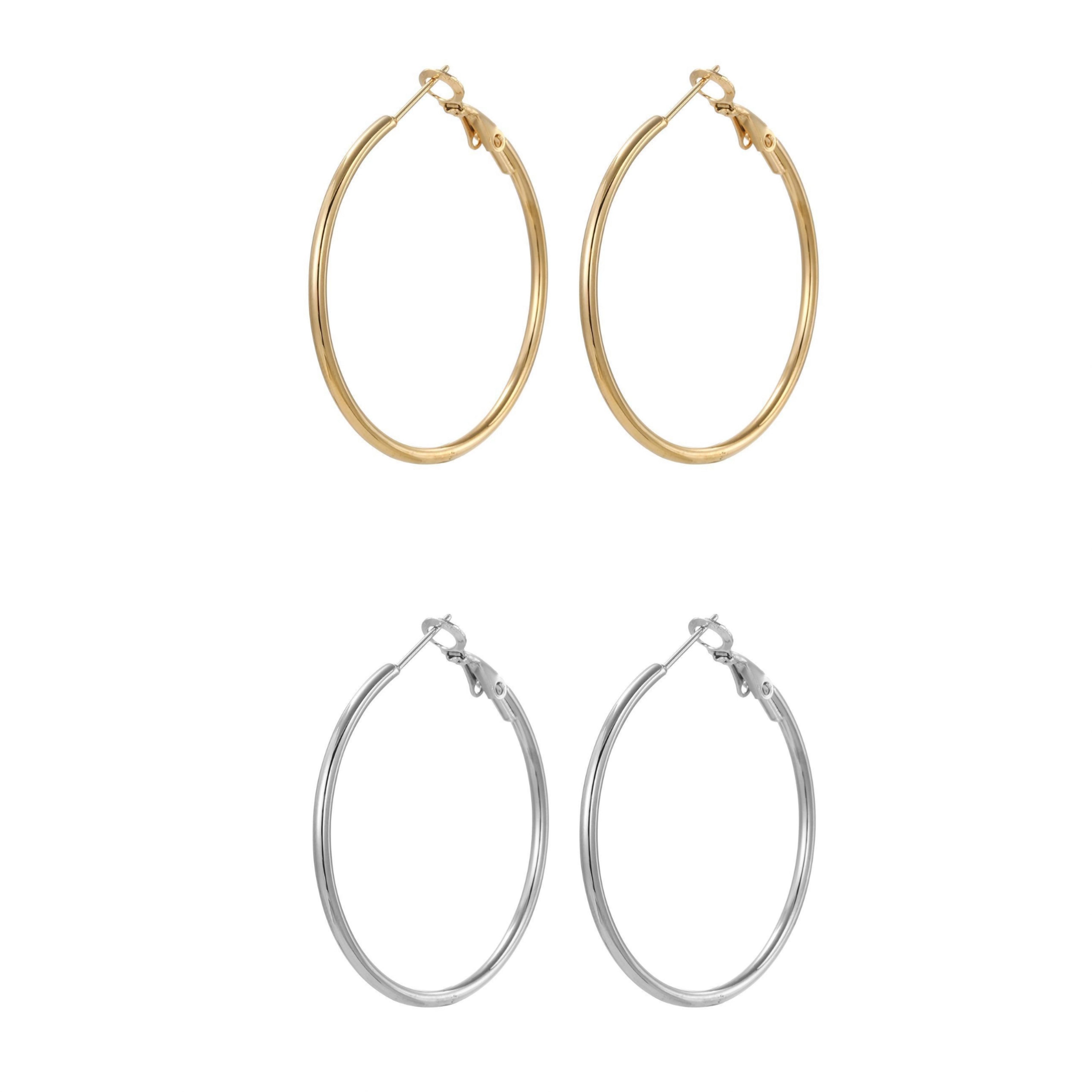 Orecchini Cerchio Linea fine