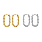 STOP&GO-Orecchini infinity ball mini ovale