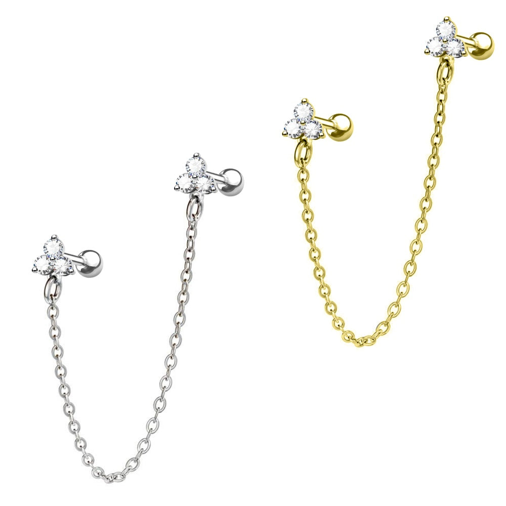 Piercing Trilumi con Catena