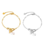 STOP&GO-Bracciale fiocco con perla