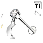Piercing Luna e Zirconi Titanio