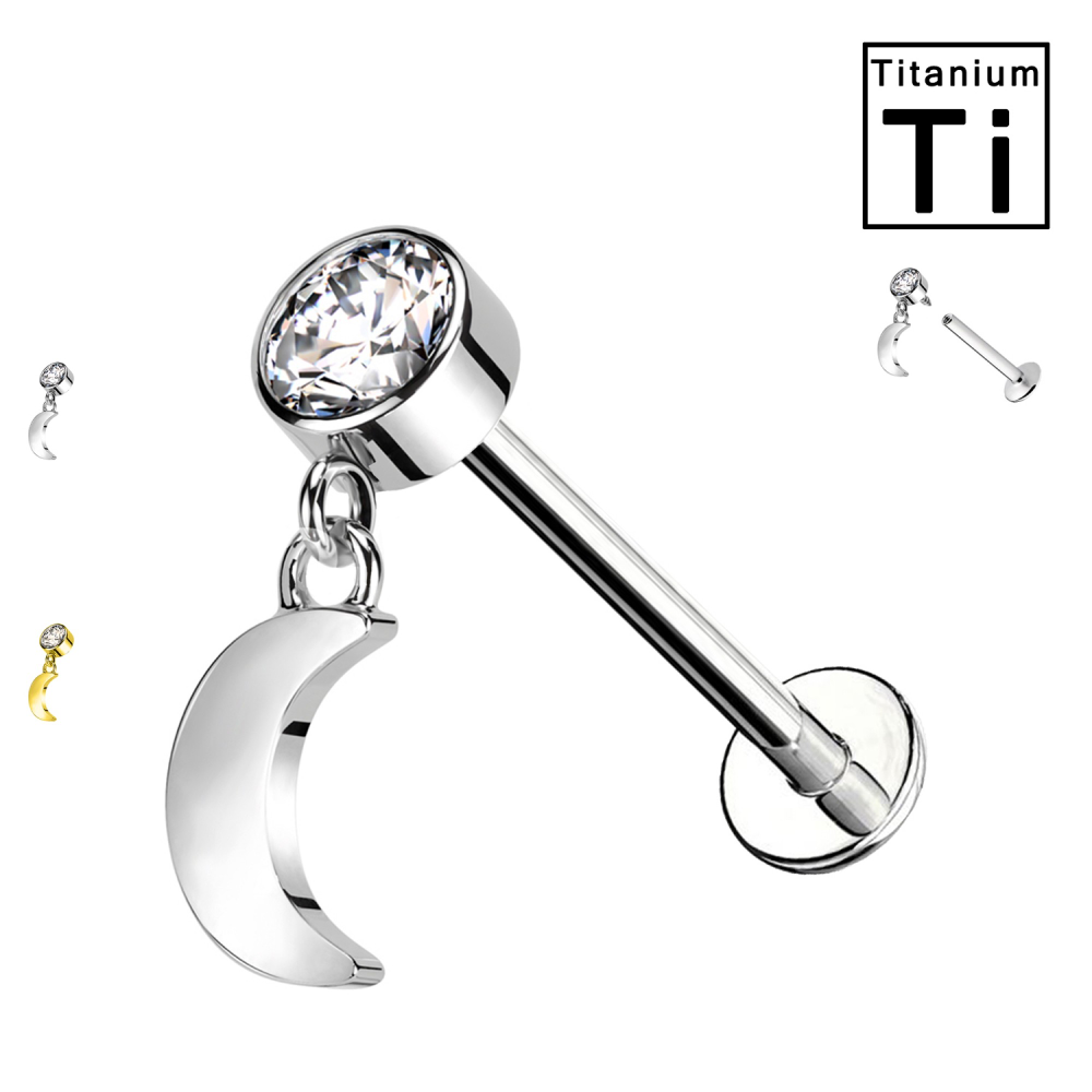 Piercing Luna e Zirconi Titanio