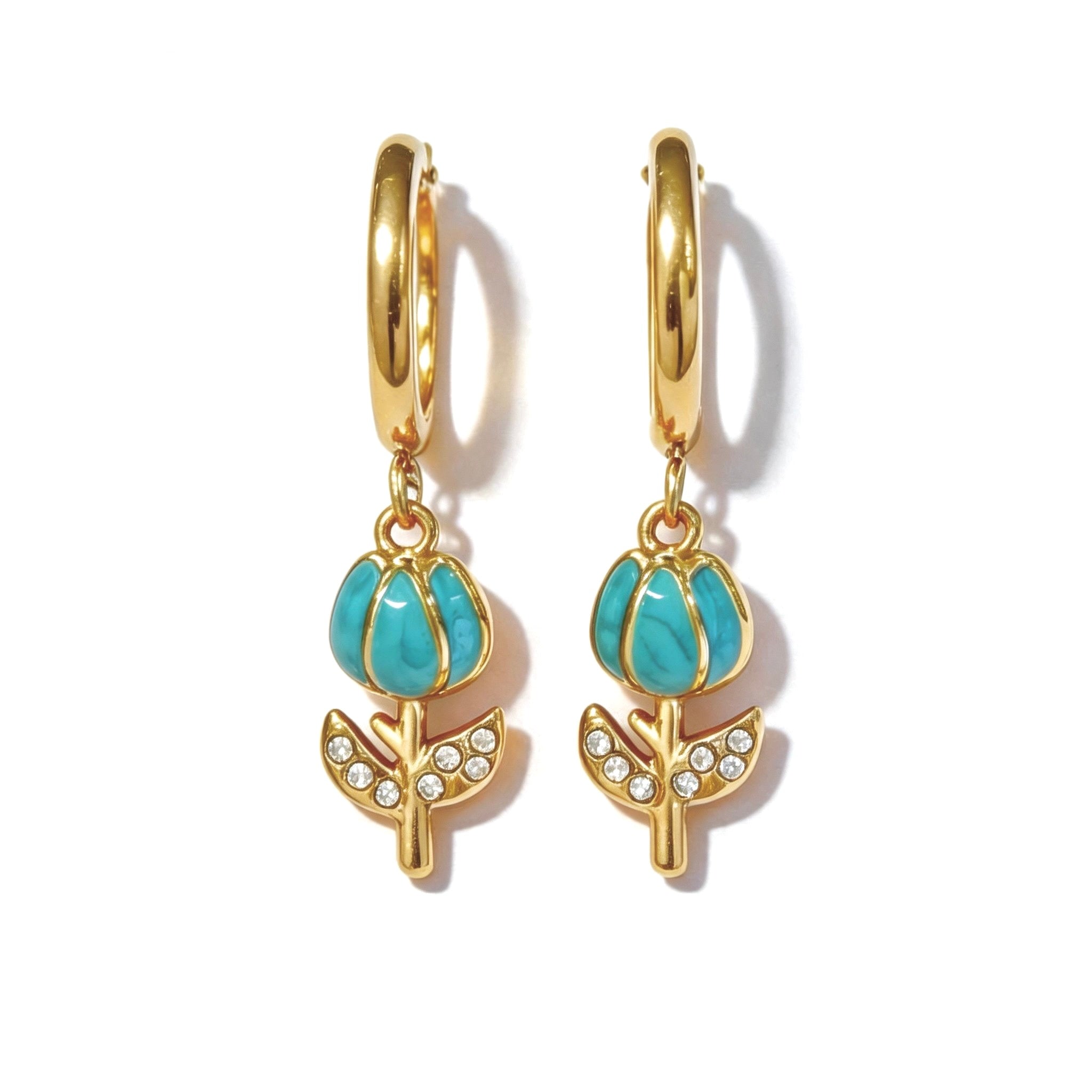 Orecchini Hoop Tulipano Pastel