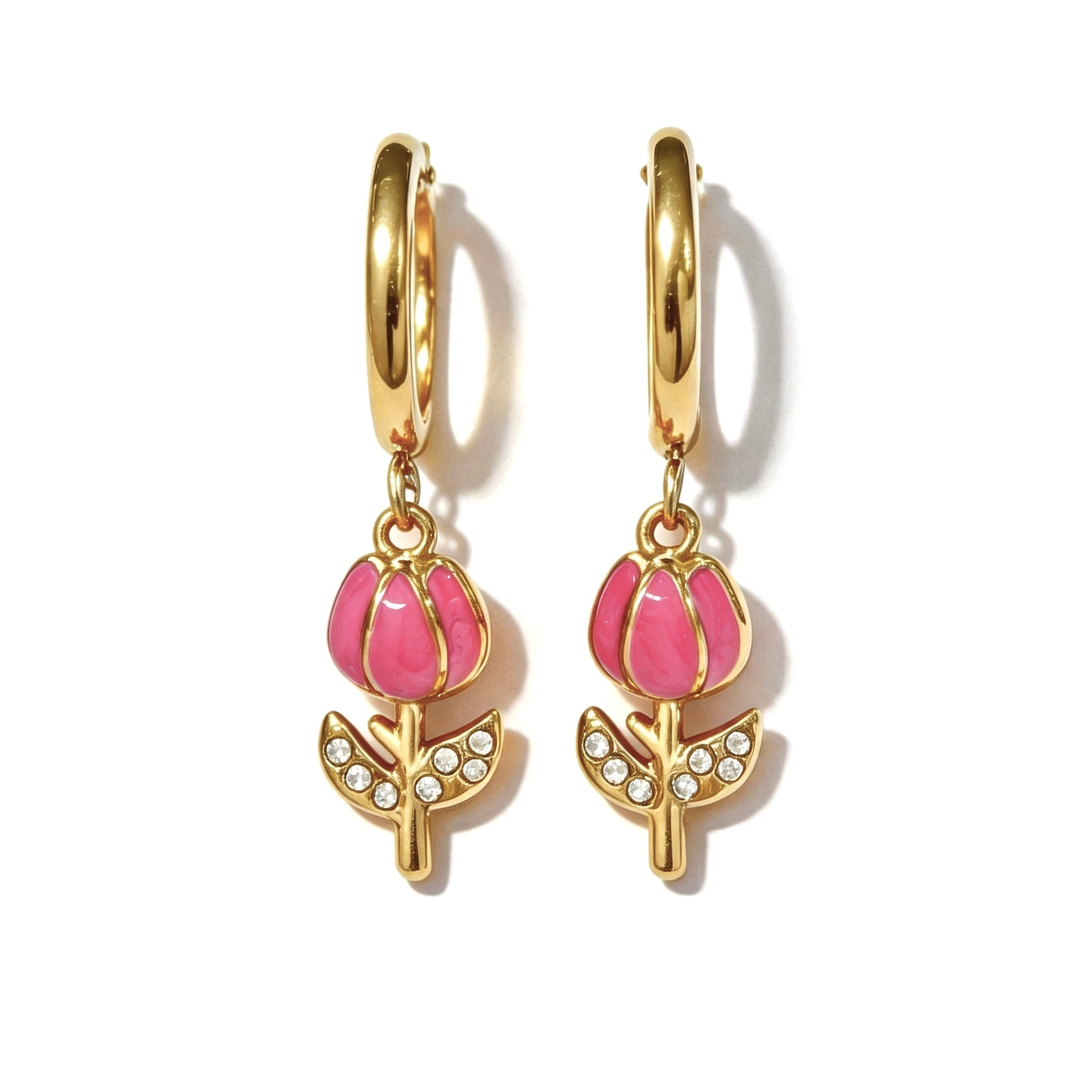 Orecchini Hoop Tulipano Pastel