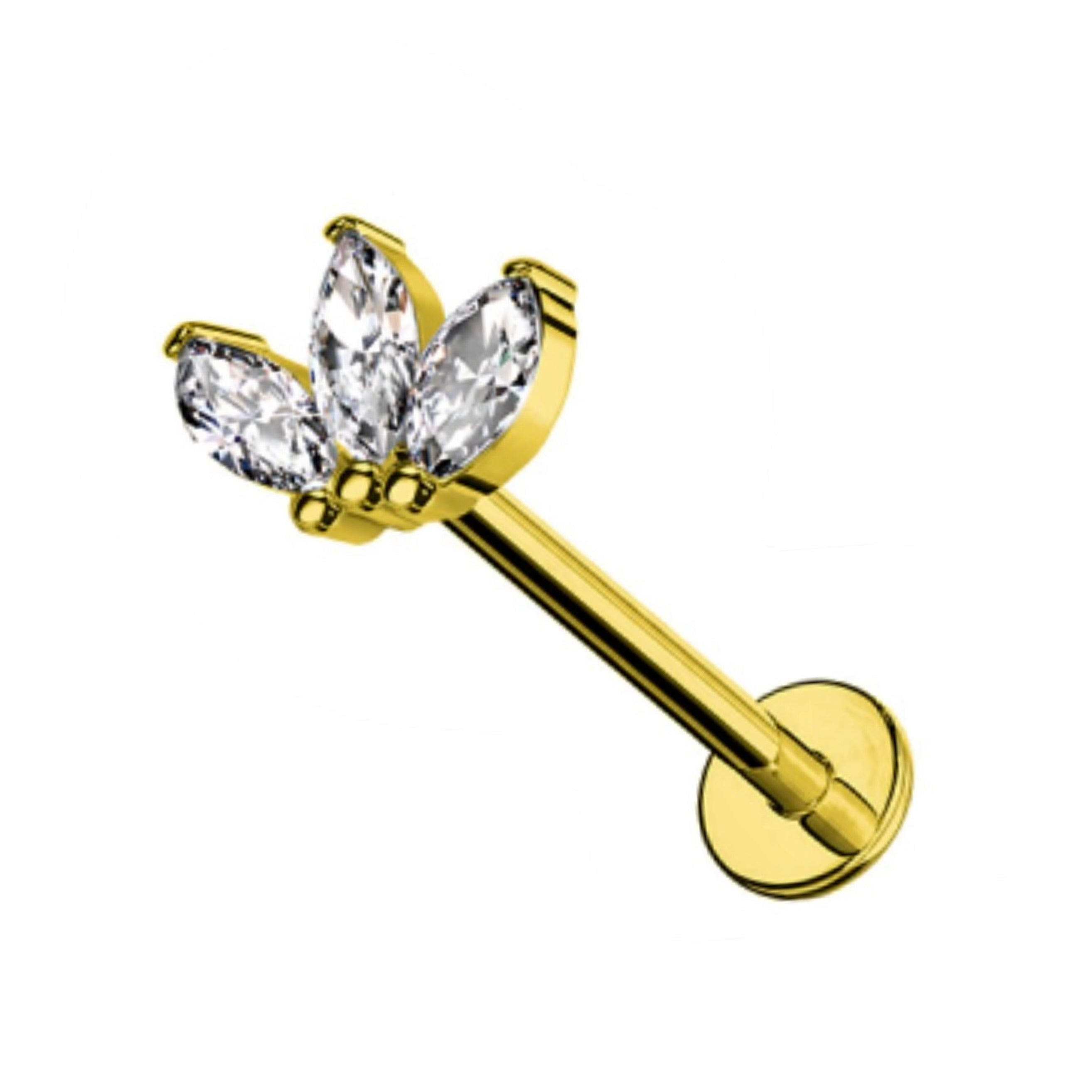 Piercing 3 petali di Loto