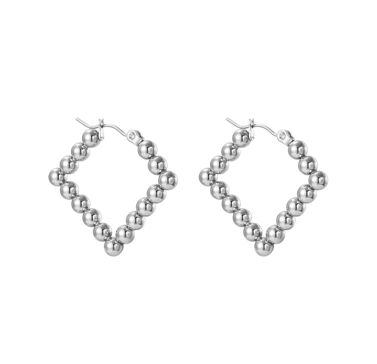 STOP&GO-Orecchini infinity ball rombo