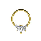 Piercing Cerchio con Zirconi