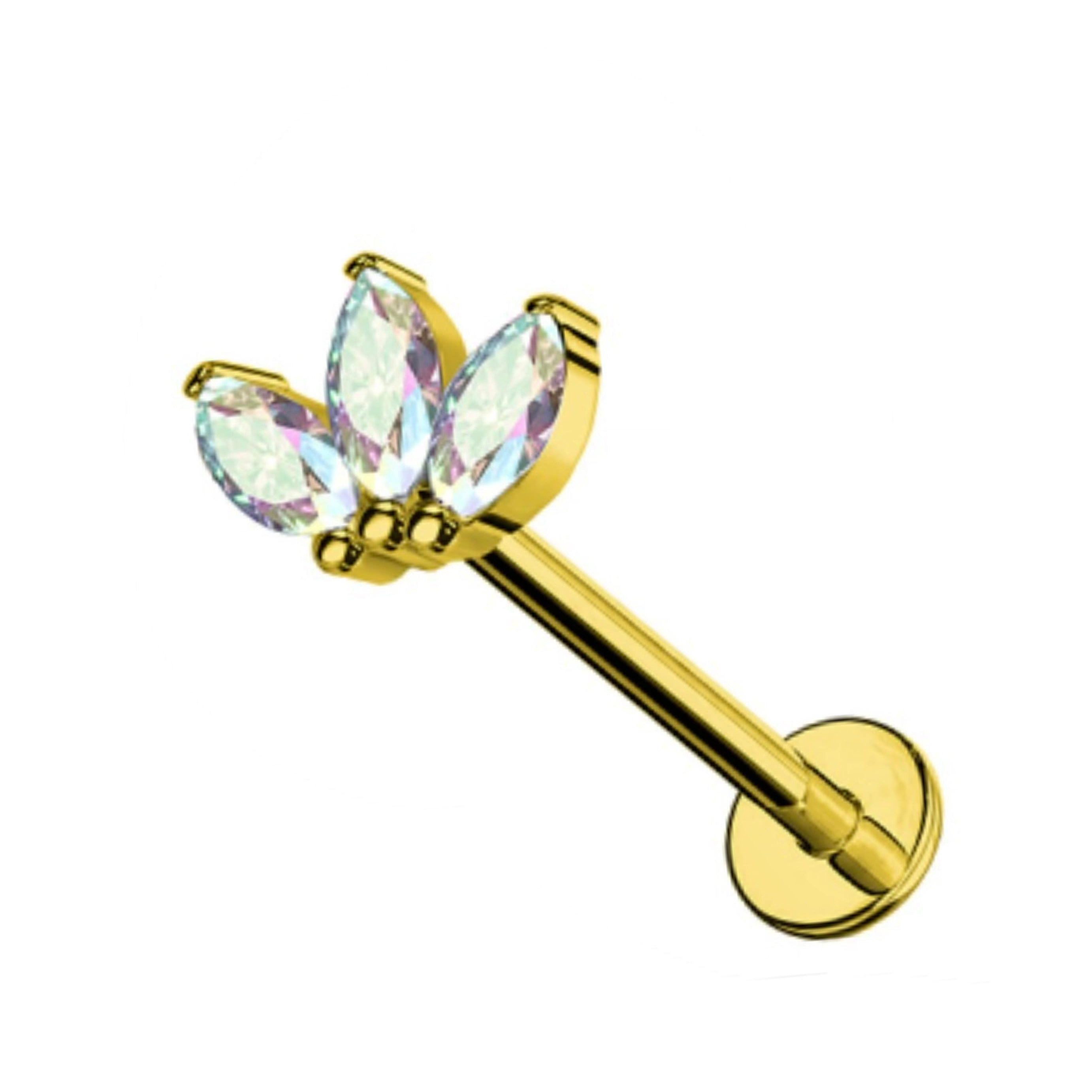 Piercing 3 petali di Loto