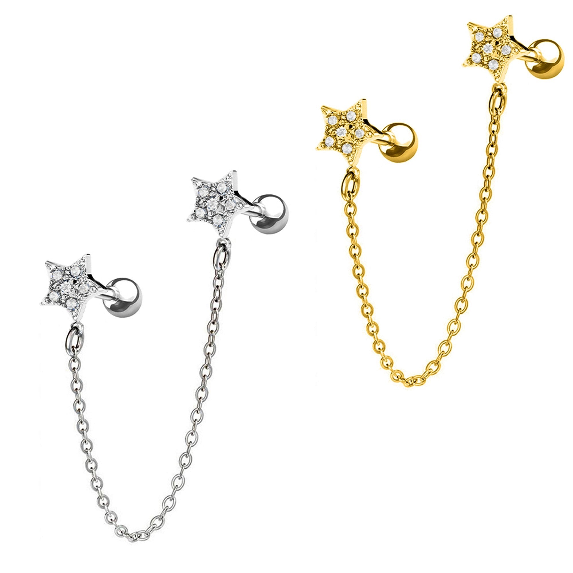 Piercing Stella con Catena