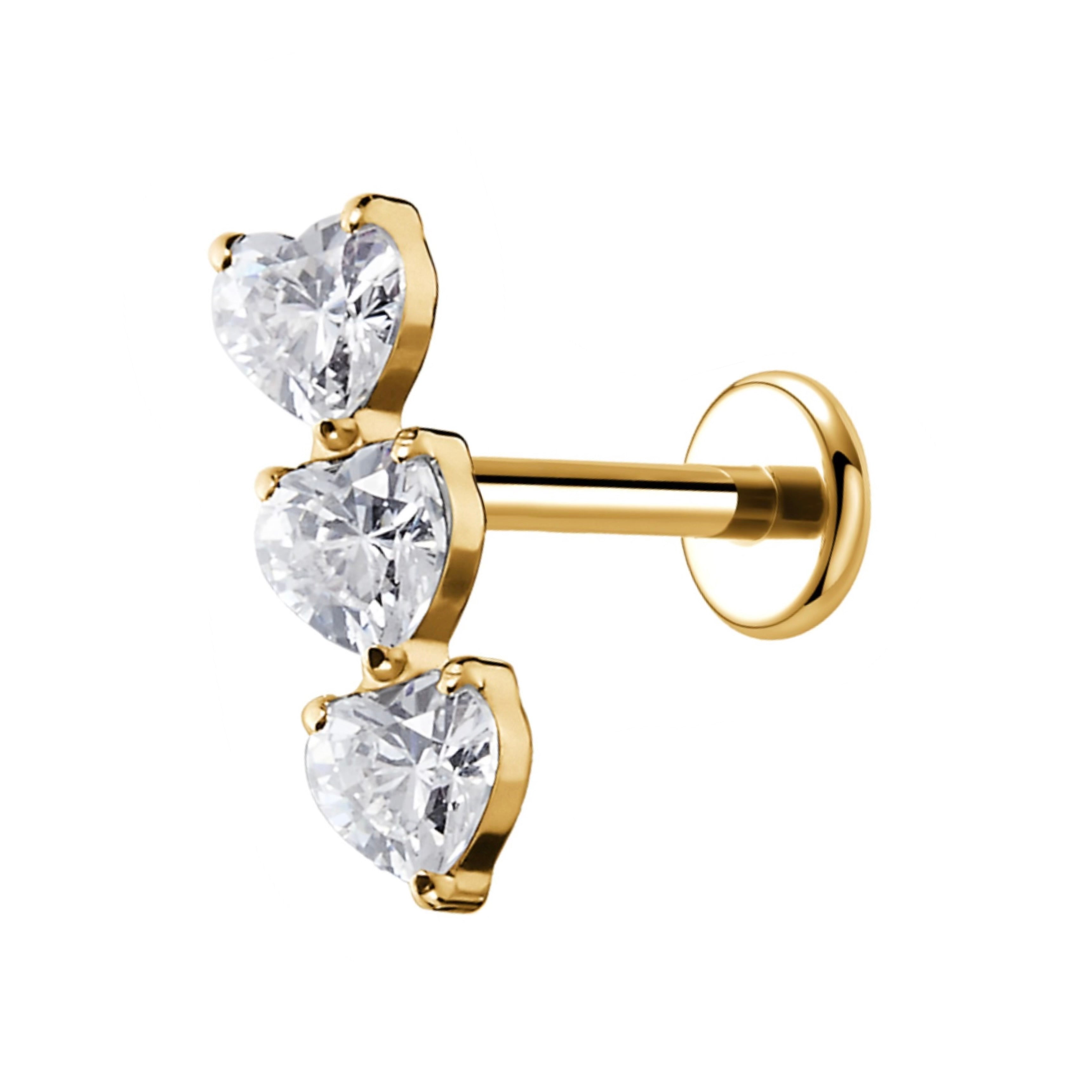 Piercing TrisCuore Titanio