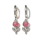 Orecchini Hoop Tulipano Pastel