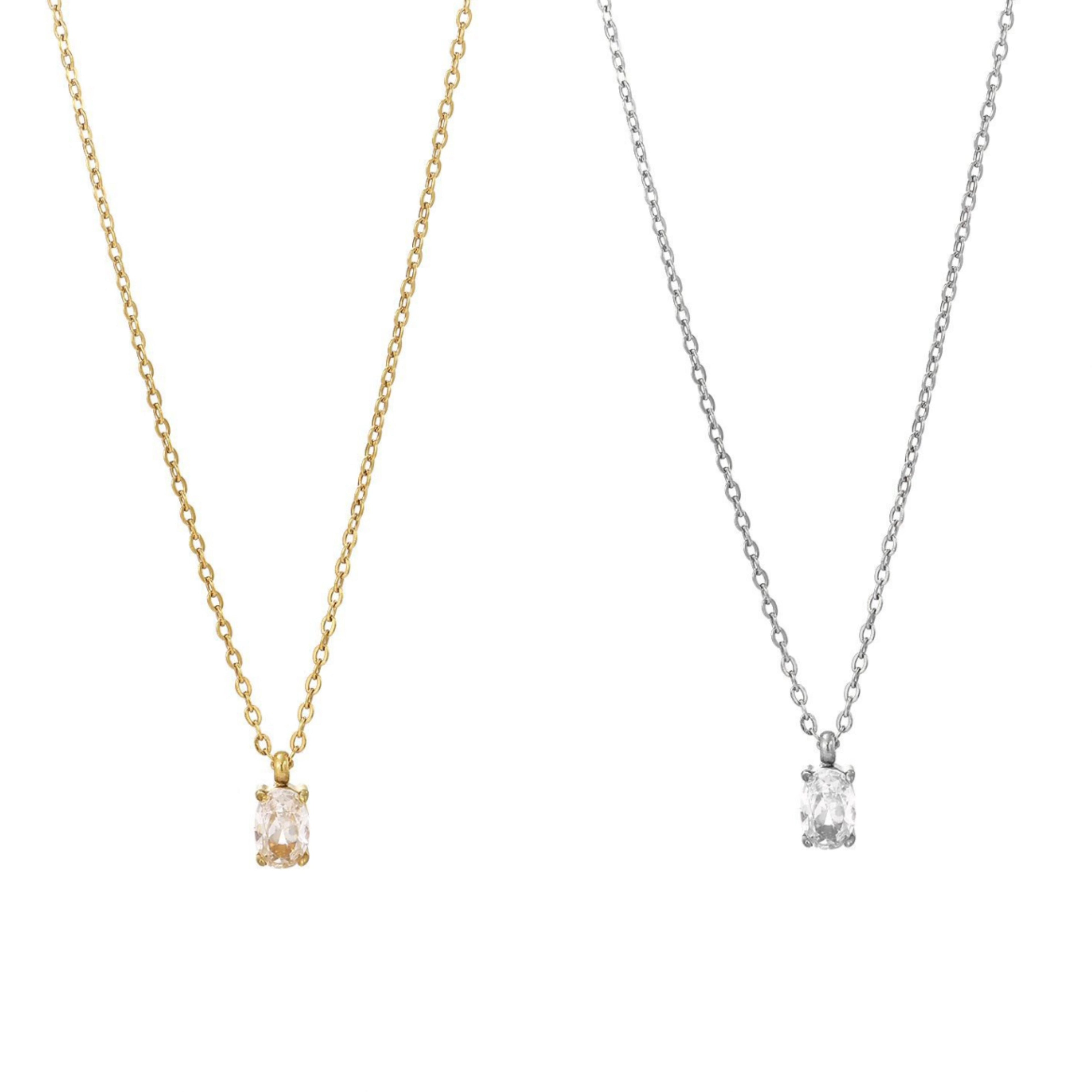 Collana sgranelli ovali