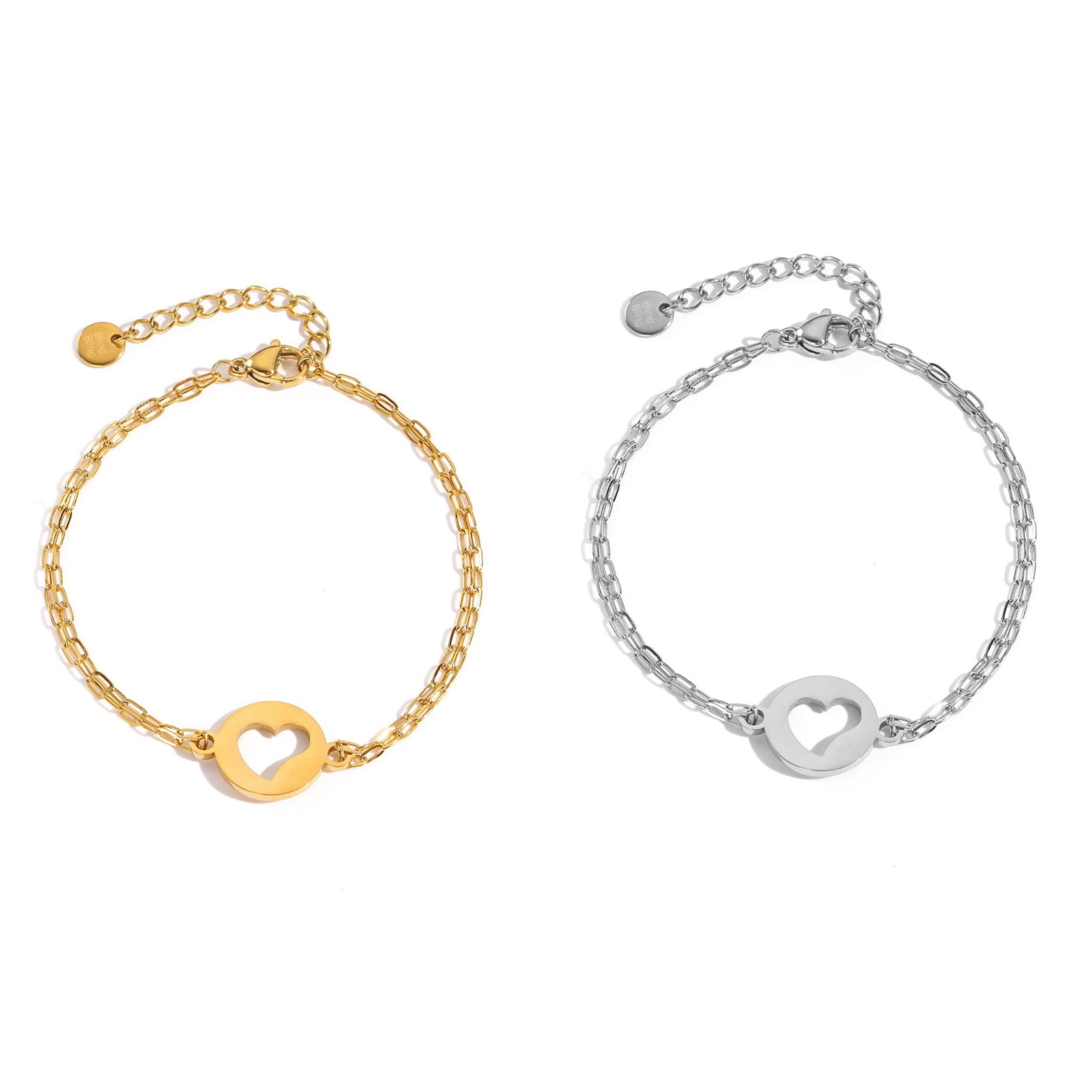 STOP&GO-Bracciale lega di medaglia love