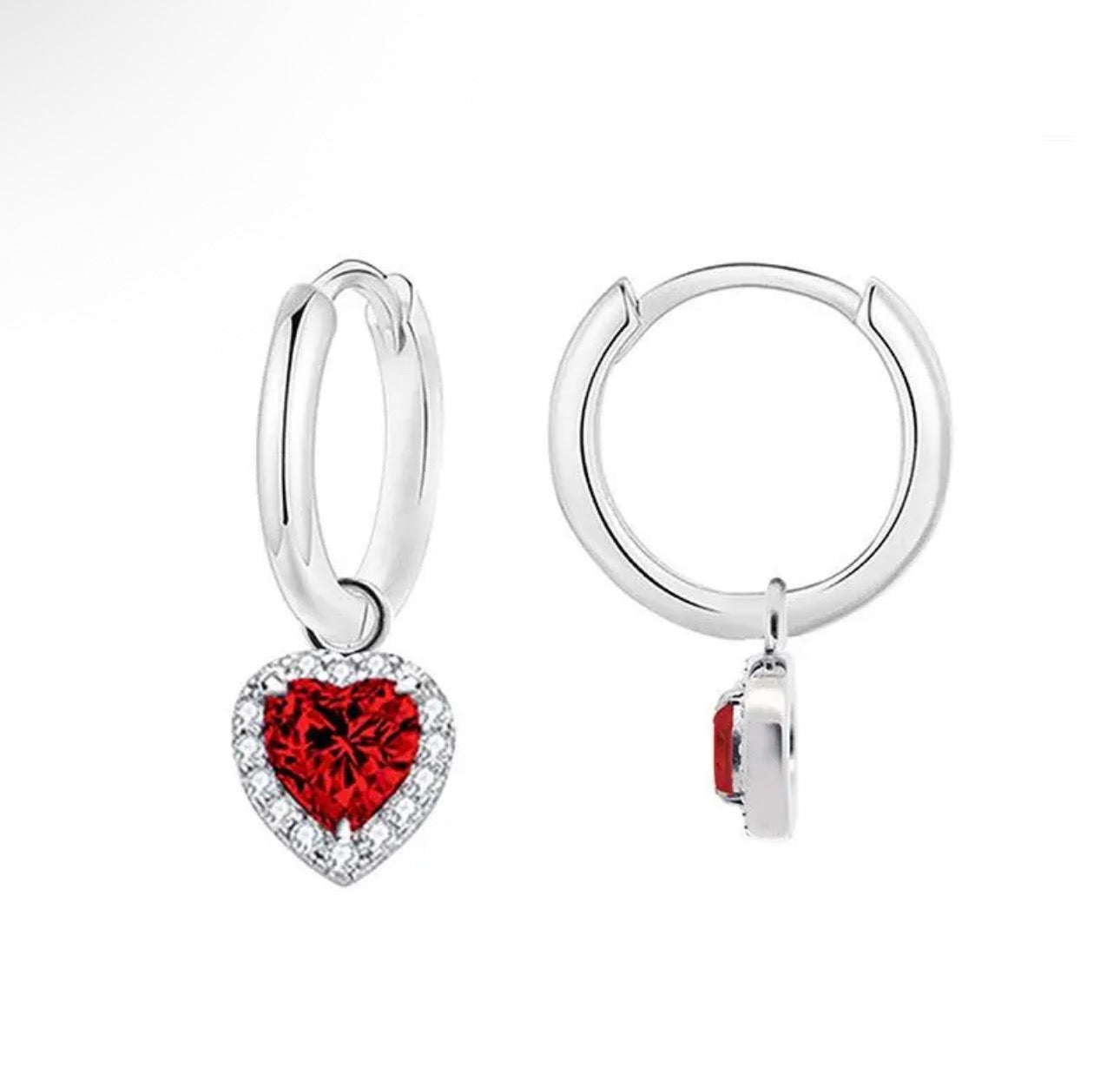 STOP&GO-Orecchini Hoop cuore