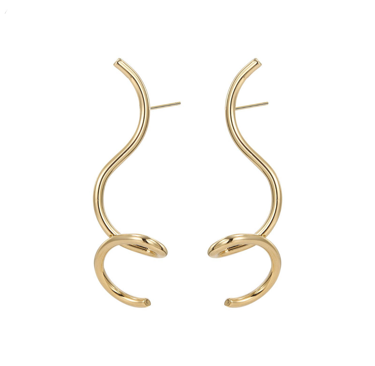 Orecchini rami curvati