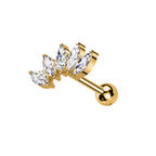 Piercing 5 petali di loto