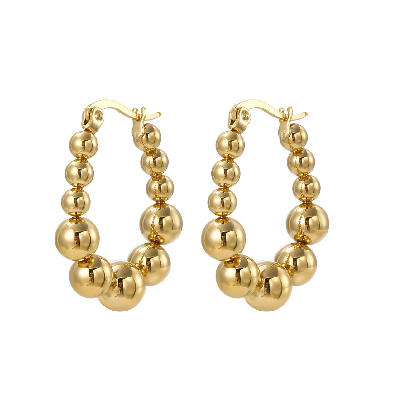 STOP&GO-Orecchini infinity ball irregular ovale