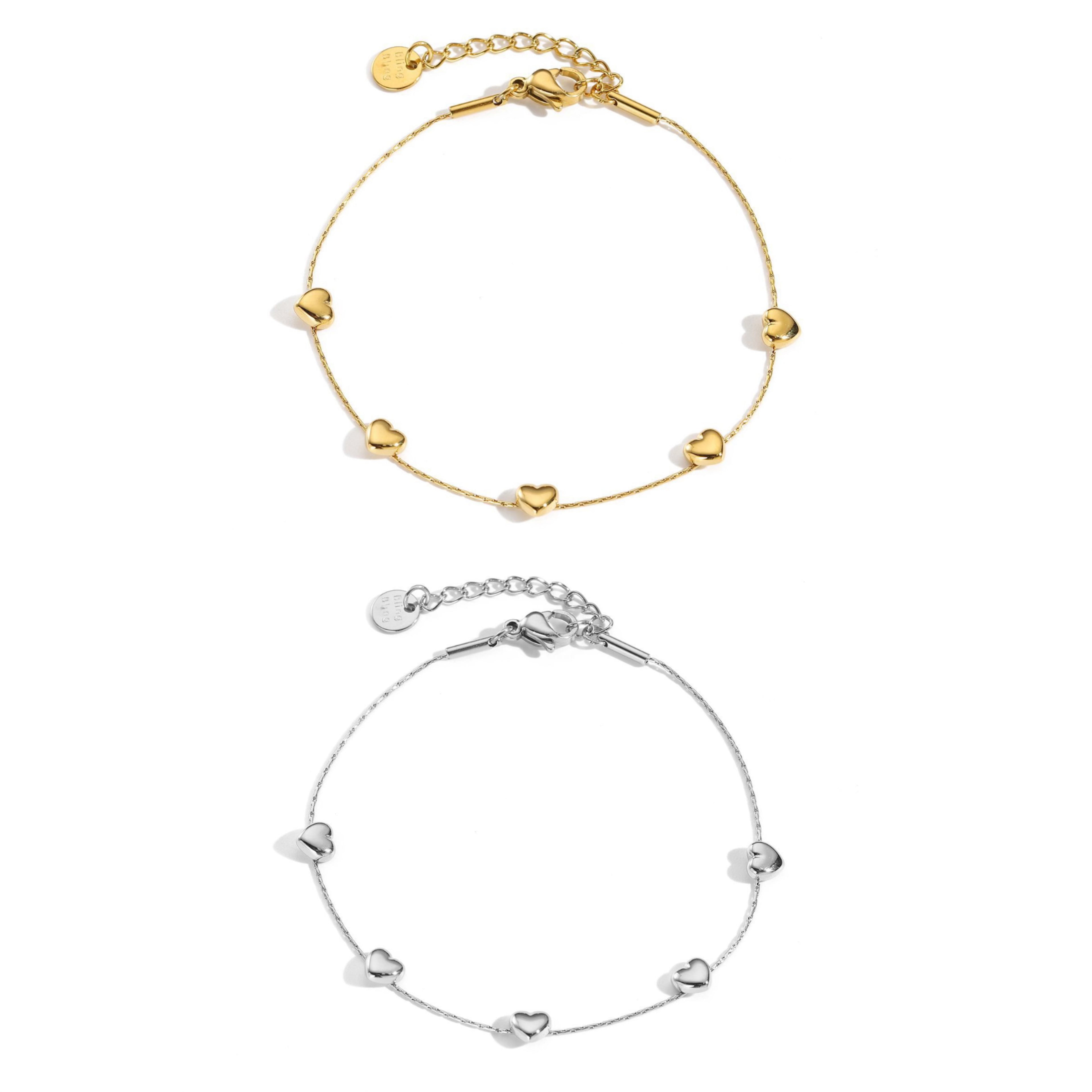 Bracciale mini cuore bold