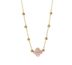 Collana pietra naturale - Quadrifoglio