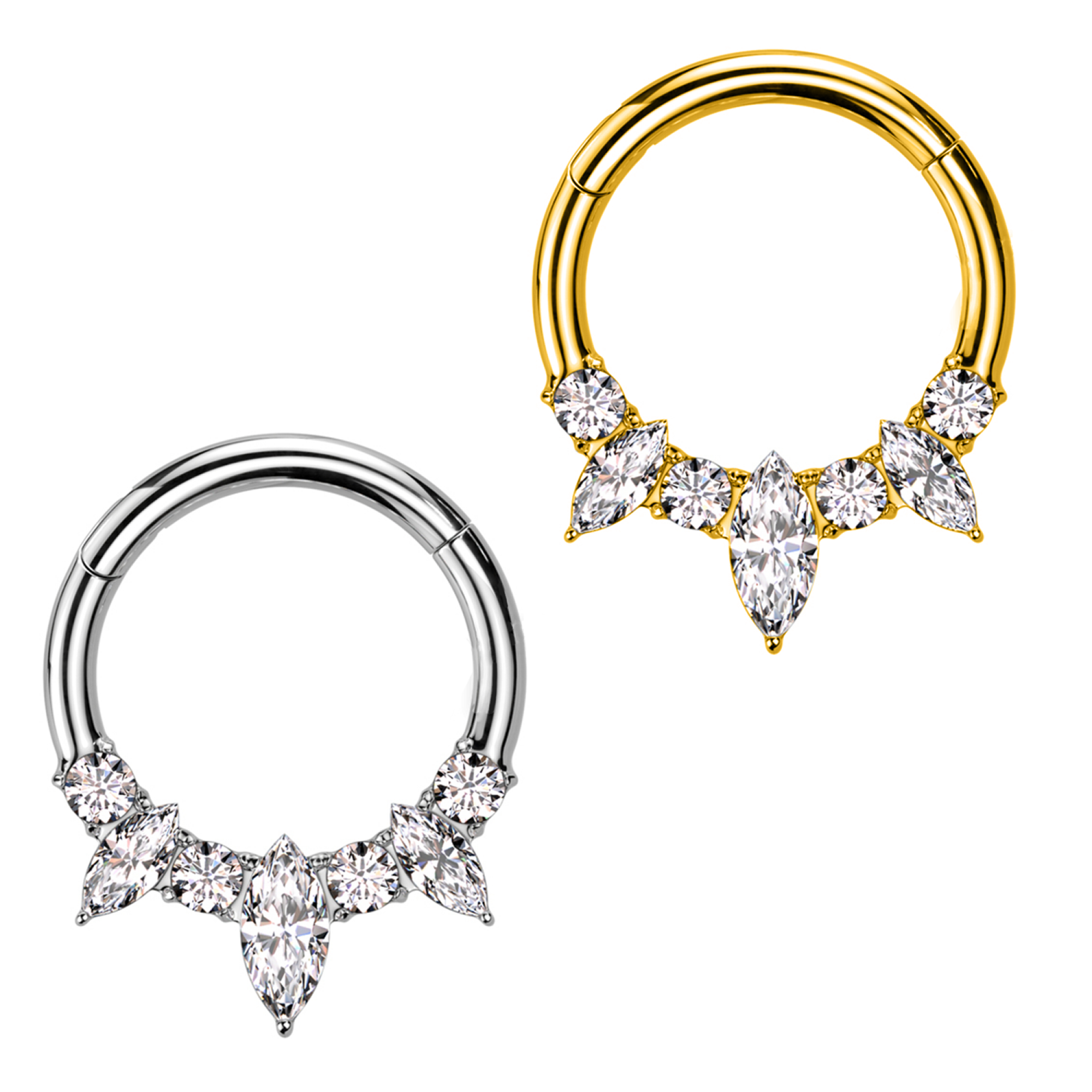 Piercing Cerchio Clicker Goccia