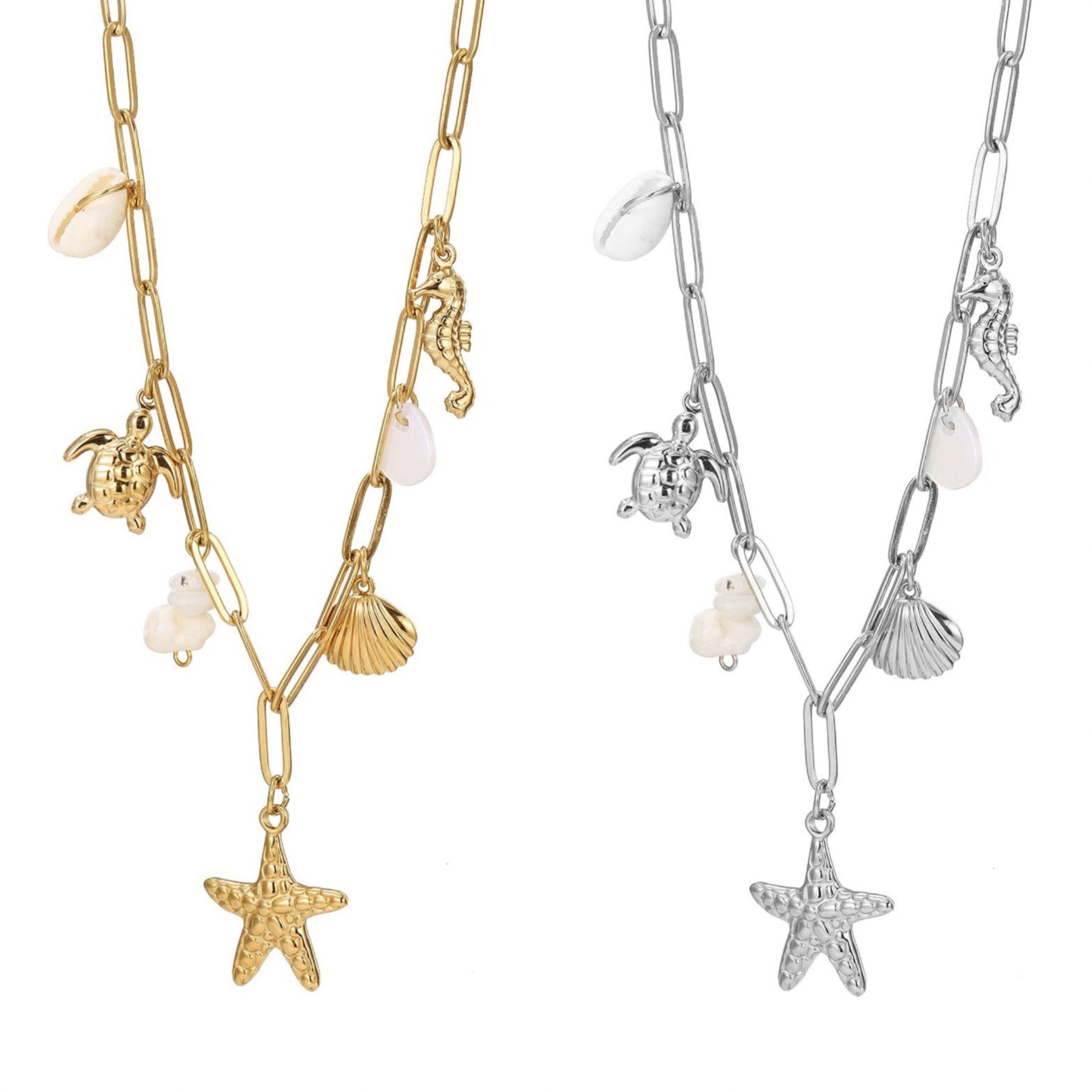 Collana Multicharm Stella Marina