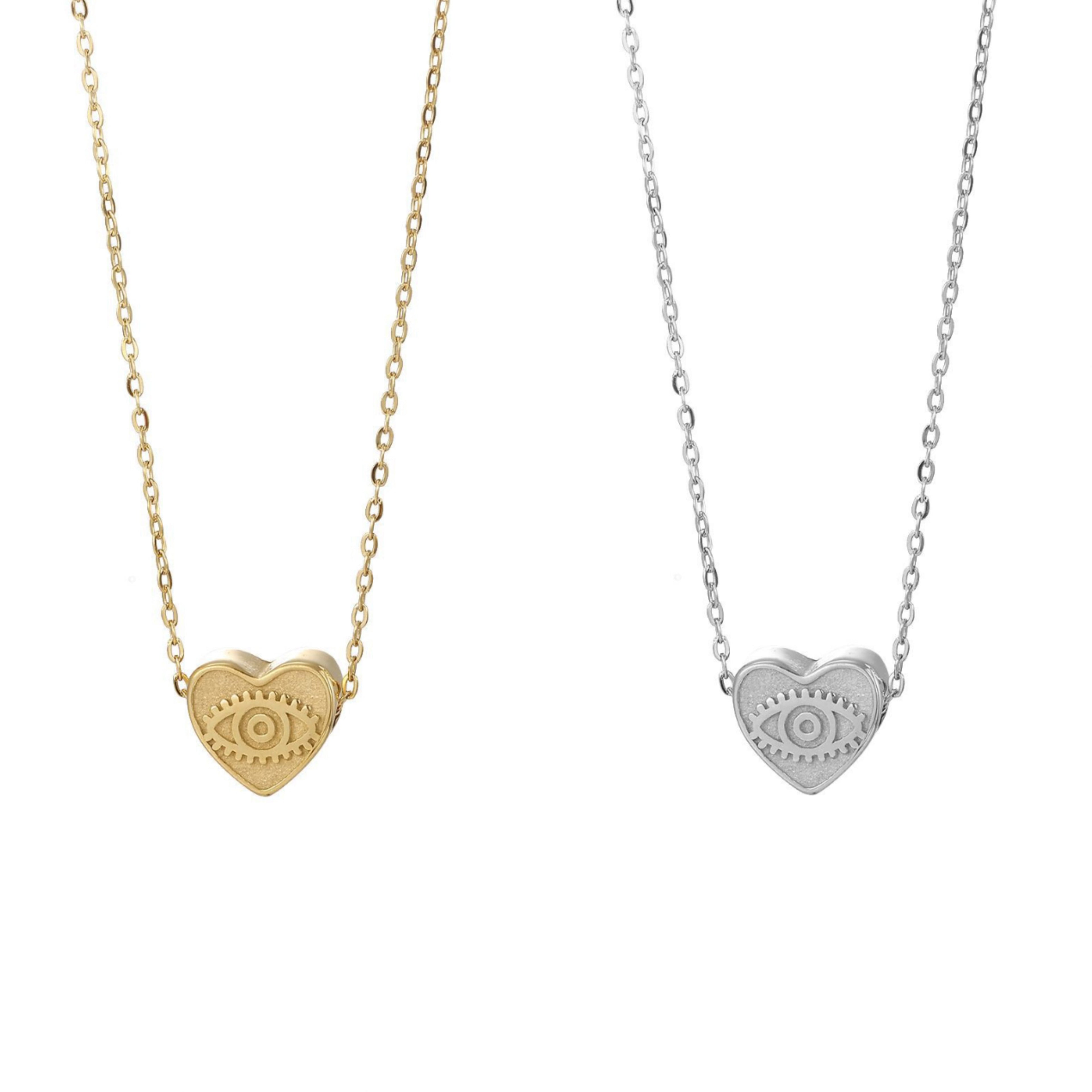 STOP&GO-Collana cuore L’occhio di Fatima