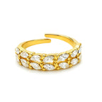 Anello aperto-Brillia Foglia