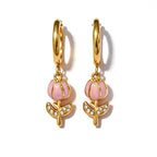 Orecchini Hoop Tulipano Pastel