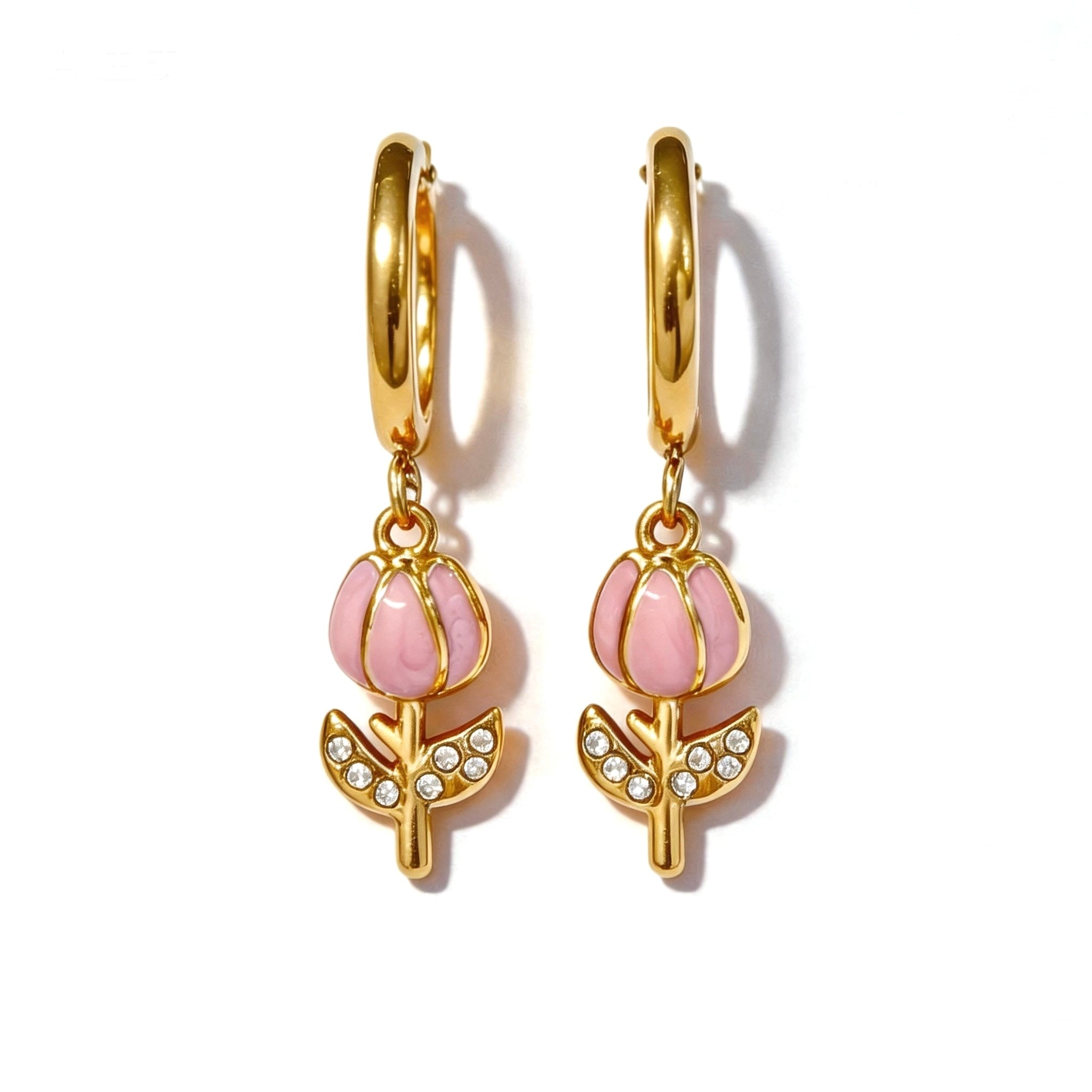 Orecchini Hoop Tulipano Pastel