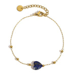 Bracciale pietra naturale - Cuore