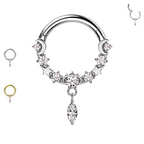 Piercing Cerchio Clicker goccia pendente