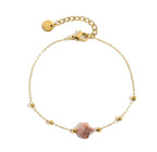Bracciale Pietra Naturale - Monoquadrifoglio