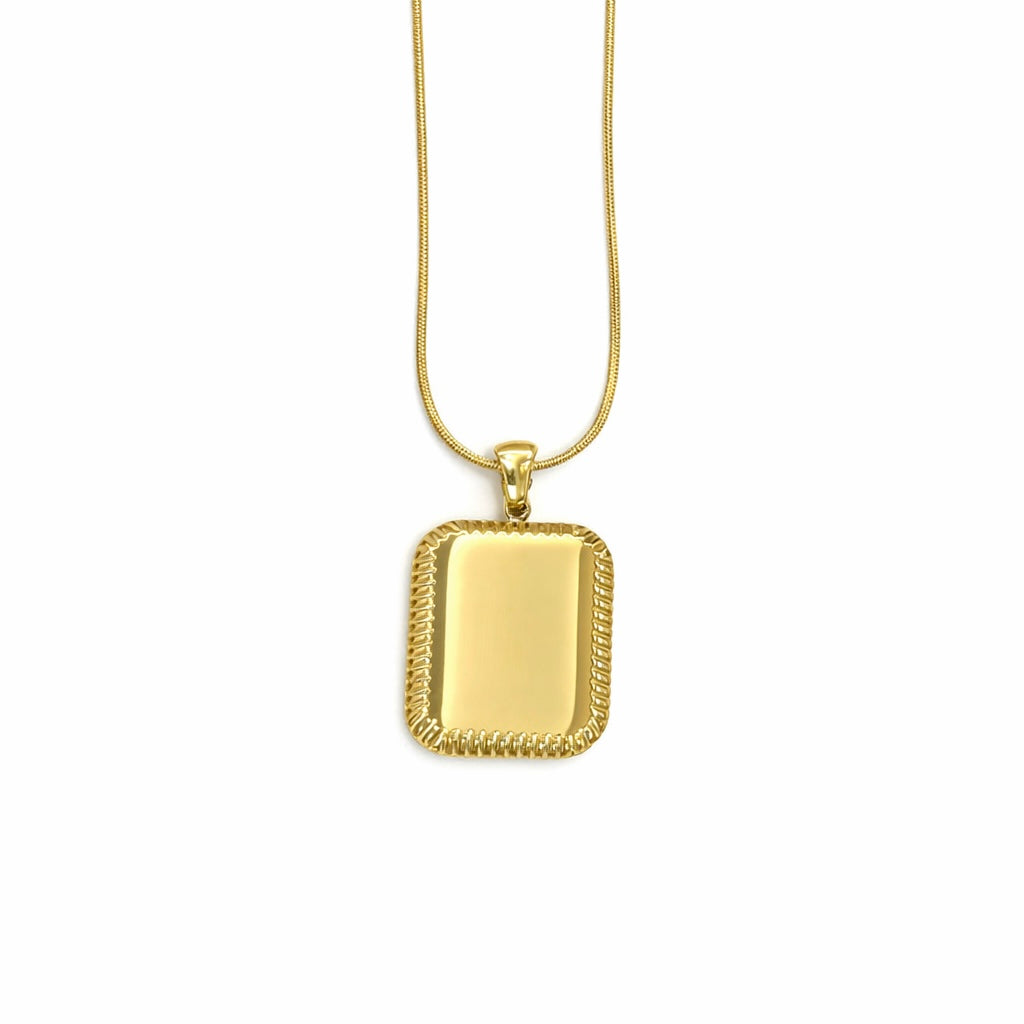 Collana Medaglia Rettangolo Personalizzabile