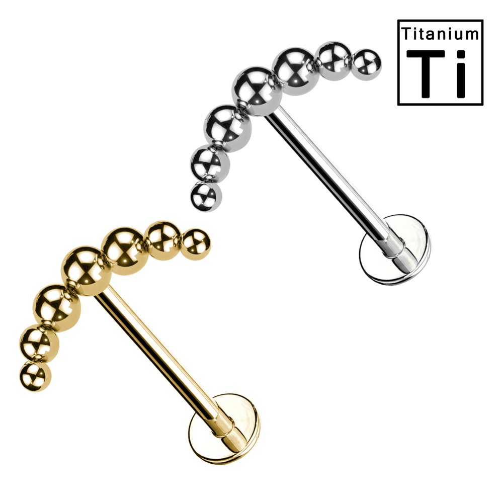Piercing Sette Sfere Titanio