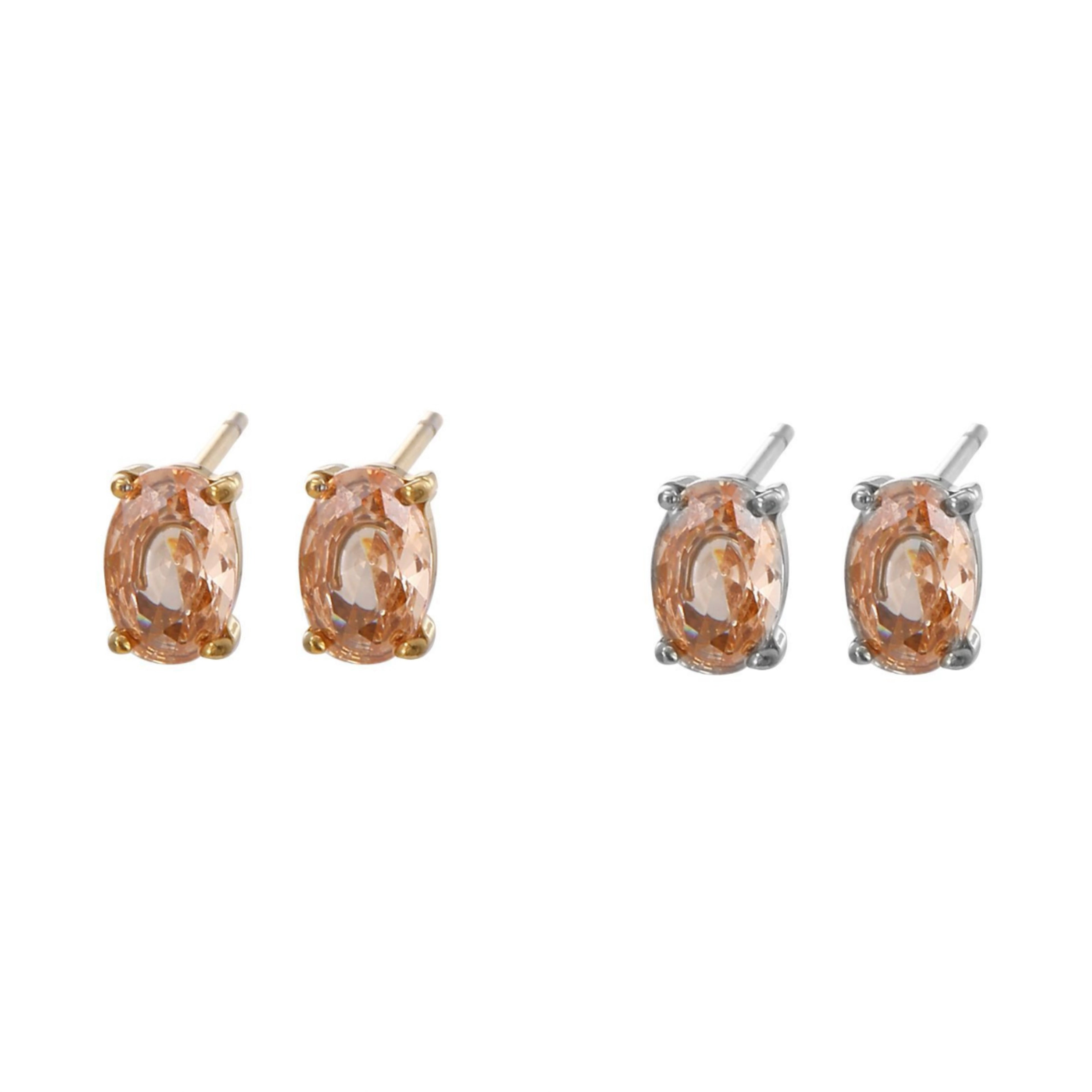 Orecchini sgranelli ovali colorati