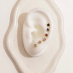 Orecchini sgranelli stelle colorate